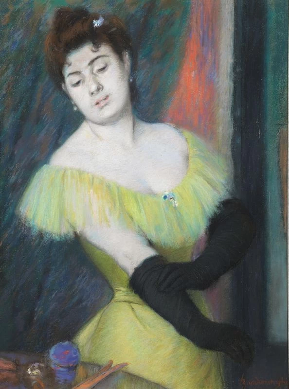 Ritratto di signora con guanti
